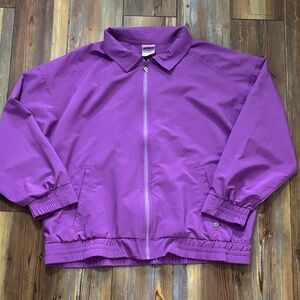 Prince Sportswear Vintage Purple Lightweight Men's/Womens zip up  jacket Medium